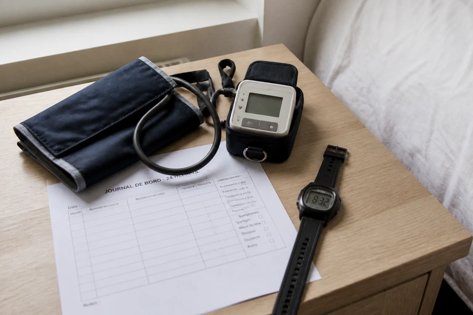 Holter tensionnel de 24h : checklist de préparation
