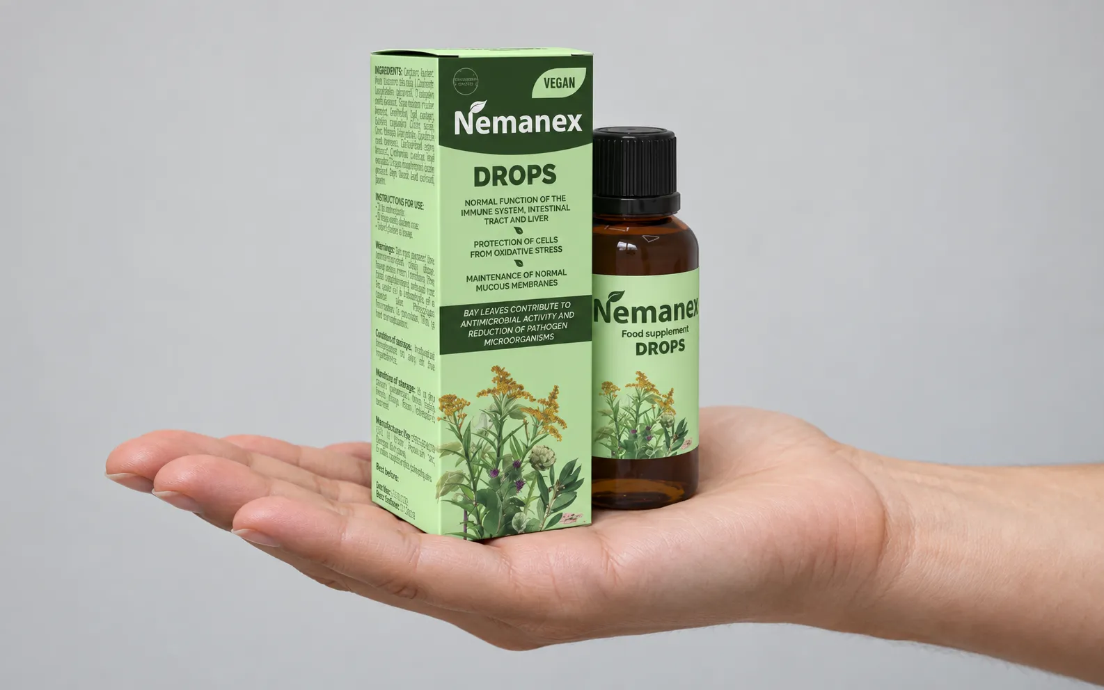 Nemanex Cystitis — le produit en main