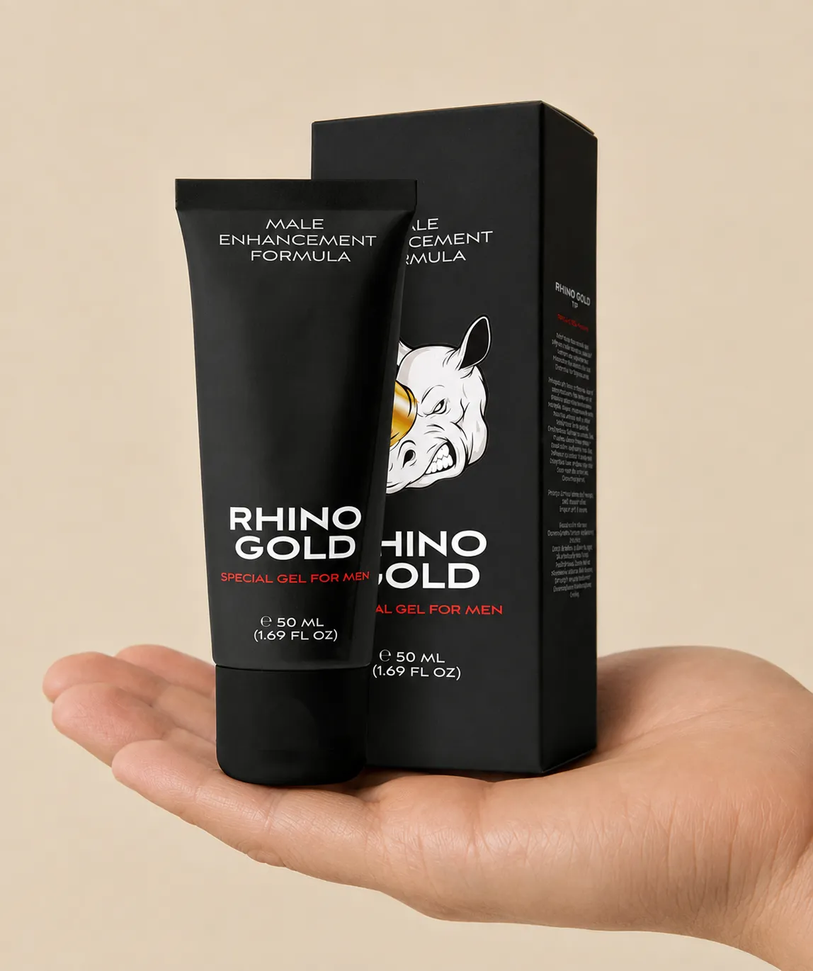Rhino Gold Gel — le produit en main