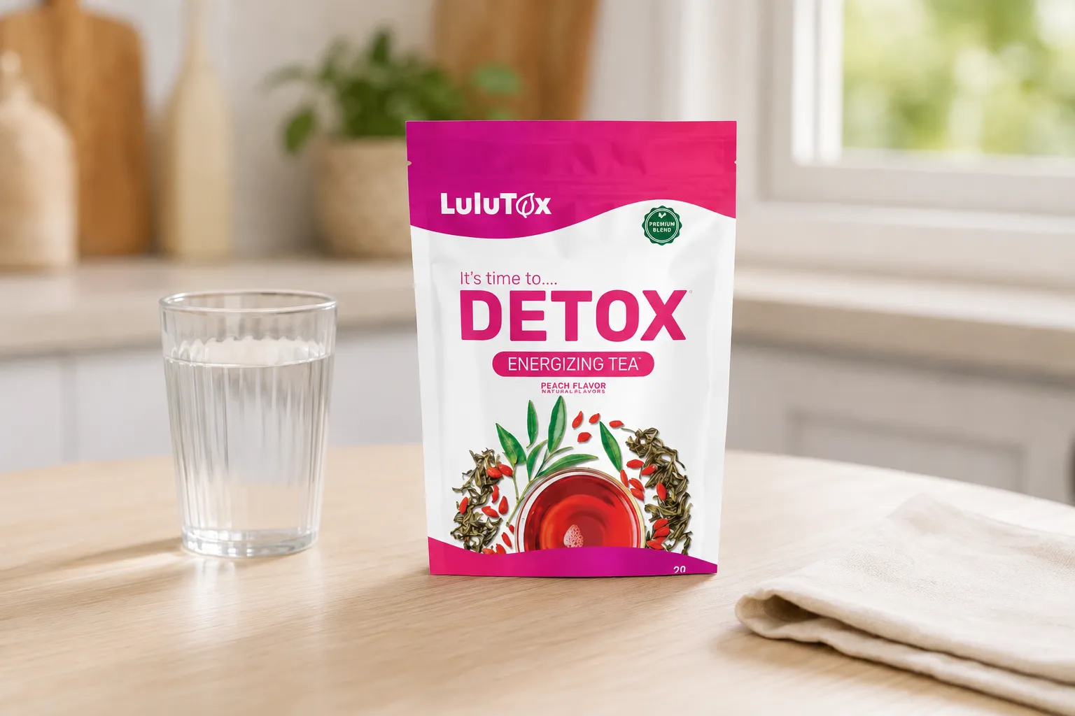 Lulutox Detox Tea HCTC — le produit au quotidien