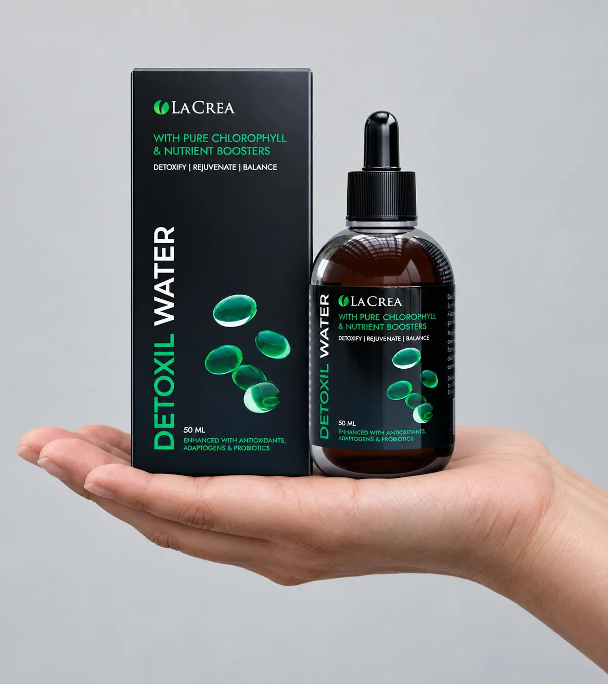 Detoxil Water gastro — le produit en main